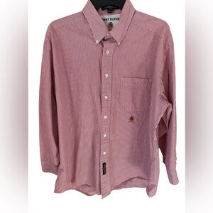 Tommy Hilfiger Men's Red Pinstripe Shirt